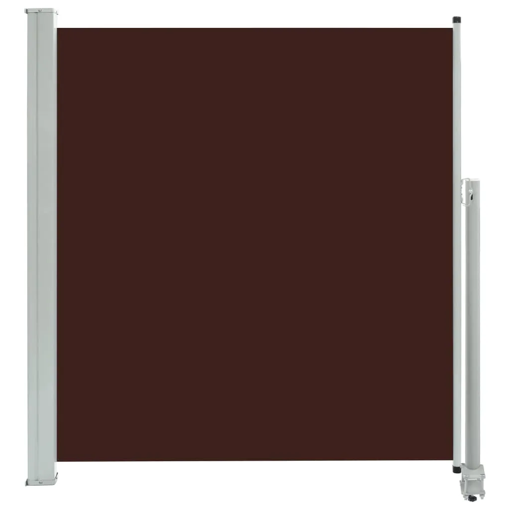 Hommie® Ausziehbare Seitenmarkise für Garten Balkon Terrasse - Markise Bistro-Markise 140 x 300 cm Braun ❤1361